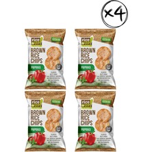 Rice Up Brown Rice Chips Paprika 60G 4 Adet Glutensiz
