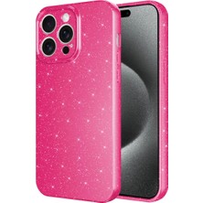 Darkom Iphone 15 Pro Max Uyumlu /düz Renkli / Simli / Işıltılı / Darbe Emici/koruyucu Özellikli Kılıf