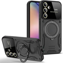 Darkom Samsung Galaxy A16 Uyumlu Yeni Nesil Standlı / Darbe Emici Özellikli Tank Kılıf