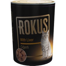 Ilkeshop Rokus Ciğerli Kedi Konservesi 410 gr x 6 Adet