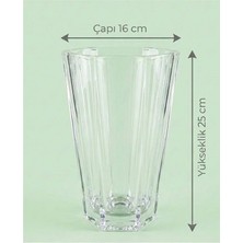 Solvo Geometrik 6 Gen Cam - 25 cm Yükseklik - 16 cm Çap