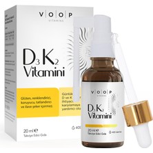 Voop Vitamin D3K2 Sprey - Damla 20 ml 5 Adet