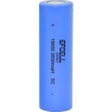 Başlıksız Efcell 18650 Lityum Iyon Batarya (2600MAH - 5c)