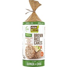 Rice Up Brown Rice Cakes Quinoa & Chia 120G Glutensiz