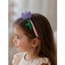 Joinkidz Lale Figürlü Yumuşak Dolgulu Kız Çocuk Taç (+2 Yaş)
