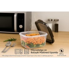 Peri Store 3’lü Sızdırmaz Saklama Kabı Seti | 1600ML + 2800ML + 4600ML | Şeffaf Plastik Yemek Kabı | Gıda Saklama & Mutfak Organizer Kutusu | Mikrodalga ve Buzdolabı Uyumlu