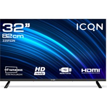 Icqn 32SFS3N 82 Ekran 32" Uydu Alıcılı LED Hd Televizyon