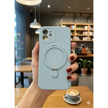 Darkom Iphone 12 Uyumlu Düz Renkli /standlı / Içi Kadife / Darbe Emici Özelliğe Sahip Kılıf