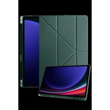 Armüz Samsung Galaxy Tab A11 Kalemlikli Mars Tablet Kılıfı - Koyu Yeşil