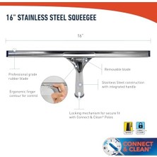 Assess Store Unger Edelstahl Schwere Rakel, Silber, 16-Inch