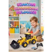 Farbu Oyuncak Uzaktan Kumandalı 6 Fonksiyonlu Sesli Şarjlı 27MHZ Ayarlanabilir Kepçeli Oyuncak Buldozer