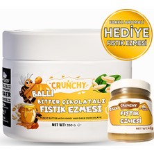 Mustang Nutrition Ballı Bitter Çikolatalı Crunchy Fıstık Ezmesi 350 Gr 25,08 Gr Protein + 40 Gr Fıstık Ezmesi Hediyeli