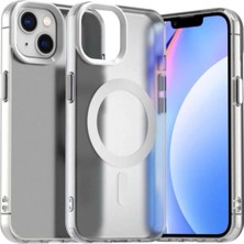 Darkom Iphone 14 Plus / 15 Plus Uyumlu Düz Renkll Magsafe Kablosuz Şarj Özelliği Aktif Olarak Çalışan Kılıf