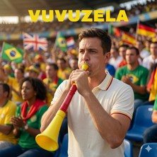 Direkstoktan Vuvuzela Maç Kornası ( 3 Parça ) Plastik 60 cm
