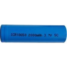 Efcell Puntalamaya Uygun 18650 2000MAH 5c Başlıksız Lityum Pil