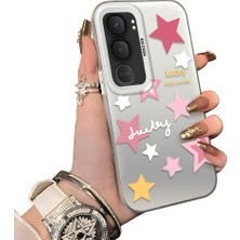 HONTINGA Vivo Y31 5g ile Uyumlu Kılıfı Silikon Kenar Sert Arka Düşüme Önleyici Basitlik Anti Düşme Kamera Korumali Yıldız Desen Telefon Kılıfı Kadın ve Erkek Için Uygundur K1-0707