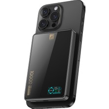 Kordify PW598 10.000 Mah 20W Type-C + 15W Kablosuz Şarj Pd Hızlı Şarj Magsafe Powerbank – Dijital Göstergeli