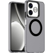 Darkom Realme C61 C63 Uyumlu Düz Renkll Magsafe Kablosuz Şarj Özelliği Aktif Çalışan Darbe Emici Kılıf
