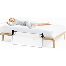 Assess Store Baby - Desensiz Beyaz Fileli Katlanabilir Yatak Bariyeri 120 cm