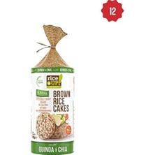Rice Up Brown Rice Cakes Quinoa & Chia 120G 12 Adet Glutensiz