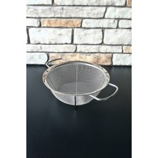 Elegancev Paslanmaz Çelik Takviyeli Süzgeç - Sepet- Makarna Süzgeci-22 cm