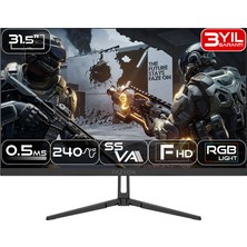 Fazeon X32F240S 32" 240Hz 0.5ms Fast Va Fhd Hdmı*1 +Dp*1+Usb*1 Rgb Gamıng Monıtor
