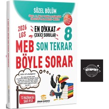 Sinan Kuzucu Yayınları Sinan Kuzucu 2026 Lgs Sözel  Son Tekrar SORU-KD18