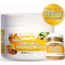 Mustang Nutrition Ballı Tarçınlı Crunchy Fıstık Ezmesi 350 Gr 24,40 Gr Protein + 40 Gr Fıstık Ezmesi Hediyeli