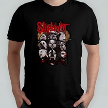 Pixxa Slipknot Unisex %100 Pamuklu Bisiklet Yaka T-Shirt Model 1