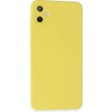 Senka Mey Ithalat® Samsung Galaxy A05 Kılıf Nano Içi Kadife Silikon - Sarı