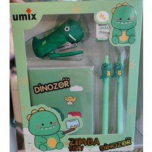 Ada Çanta Kırtasiye Dinozor Model Umix Zımba Seti ( Zımba+Tel+Defter+Kalem) ZR54442