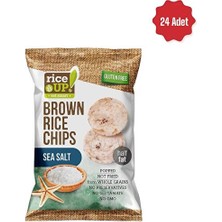 Rice Up Brown Rice Chips Sea Salt 60G 24 Adet Glutensiz