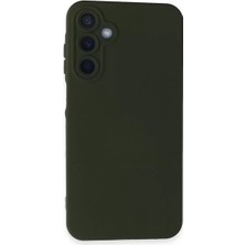 Senka Mey Ithalat® Samsung Galaxy A25 5g Kılıf Nano Içi Kadife Silikon - Koyu Yeşil