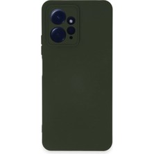 Senka Mey Ithalat® Redmi Note 12 4g Kılıf Nano Içi Kadife Silikon - Koyu Yeşil