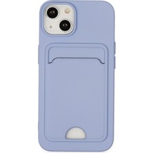 Senka Mey Ithalat® Iphone 14 Plus Kılıf Kelvin Kartvizitli Silikon - Lila
