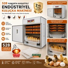 Moresun Buğz 528 Yumurta Kapasiteli Endüstriyel Kuluçka Makinesi - 3 Çeşit Viyollu, Çıkım Sepetli + Isı Lambası Hediyeli ( Buğz )
