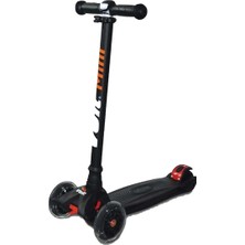 Voit 218 3 Teker Işıklı Scooter Siyah 5 - 7 Yaş İçin Eğlenceli ve Güvenli Kullanım