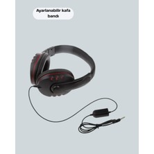 Moresun Buğz Stereo Kırmızıkulaklığı Yumuşak Pedli Mikrofonlu - Buğz