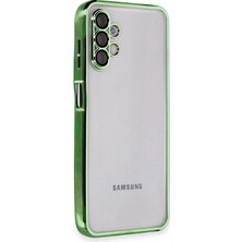 Senka Mey Ithalat® Samsung Galaxy A04S Kılıf Lensli Silikon - Yeşil