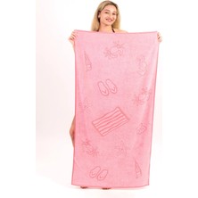 Neşe Home Collection Plaj Havlusu Icecream 70X140 Pembe