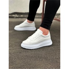 JY507 Alone Bağcıklı Cilt Erkek Günlük Sneaker Ayakkabı Cbt Beyaz
