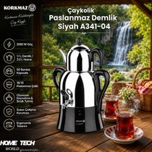 Korkmaz Çaykolik Siyah Paslanmaz Demlik A341-04