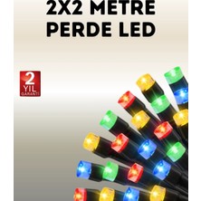 Nemere Taşınabilir Pil Ile Çalışan LED Işık – 2x2 Metre Perde Modeli
