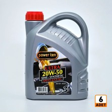 Powerten 20W50 Motor Yağı 4 Litre 6 Adet 1 Koli
