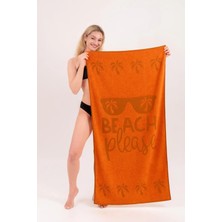 Neşe Home Collection Plaj Havlusu Beach Please 70X140 Turuncu