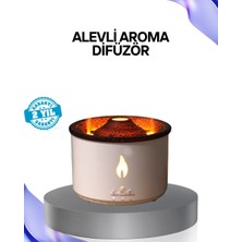 Nemere Ithalat Volkan Efektli Aroma Difüzörü – Sessiz Çalışma, Otomatik Kapanma ve LED Işık