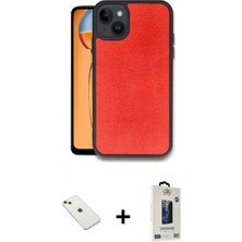Marsilyan™- iPhone 14 Kılıf Kıvılcım Işık Serisi - Siyah Bilvis Hayalet Cam Ekran Koruyucu + Diamond Kamera Lens - Sabe
