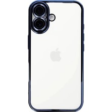 Senka Mey Ithalat® Iphone 16 Kılıf Lensli Silikon - Açık Mavi