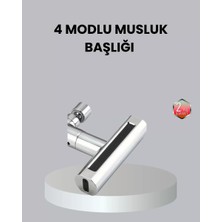 Nemere Ithalat Abs Pirinç Alaşımlı Musluk Başlığı 4 Modlu 360° Dönebilen ve Ekonomik