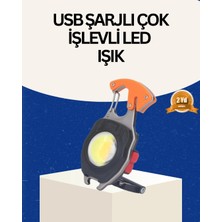 Nemere USB Şarjlı Mini LED Anahtarlık Fener